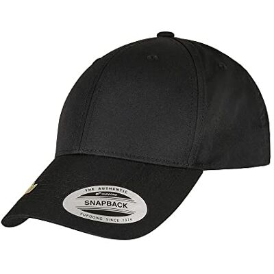 Flexfit Yupoong Unisex återvunnen poly twill snapback keps gjord av återvunnet material, baseball keps, justerbar storlek passar alla Flexfit Yupoong Unisex återvunnen poly twill snapback keps gjord av återvunnet material, baseball keps, justerbar storlek passar alla