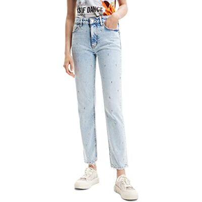 Desigual Casual Byxor för kvinnor, blå, 34 SE Desigual Casual Byxor för kvinnor, blå, 34 SE