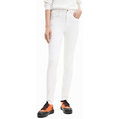 Desigual Casual Byxor för kvinnor, Vit, 34 SE Desigual Casual Byxor för kvinnor, Vit, 34 SE