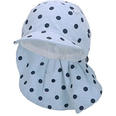Sterntaler Unisex barn skärmmössa nacke. Prickar barnmössa, himmelsblå, normal, Himmelsblå Sterntaler Unisex barn skärmmössa nacke. Prickar barnmössa, himmelsblå, normal, Himmelsblå