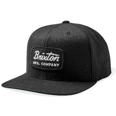 BRIXTON herr Jolt medium profil justerbar snapback-keps, Svart/Svart/Vit, one size BRIXTON herr Jolt medium profil justerbar snapback-keps, Svart/Svart/Vit, one size