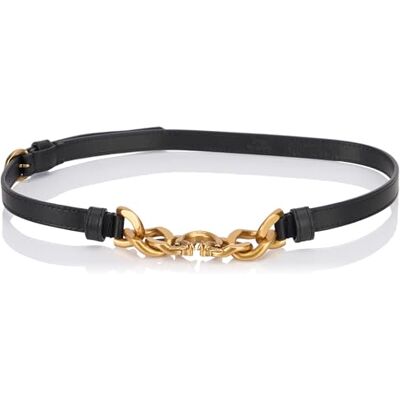 Pinko Love Night Chain H1 Belt Läder Bälte, Z99Q_Svart-Antik Guld, L Dam, Z99q_svart-antikt guld, L Pinko Love Night Chain H1 Belt Läder Bälte, Z99Q_Svart-Antik Guld, L Dam, Z99q_svart-antikt guld, L