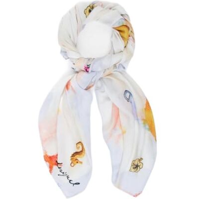 Desigual foulard från tillbehörskollektionen, beige, en storlek Desigual foulard från tillbehörskollektionen, beige, en storlek