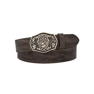 MGM Unisex folkbälte med hjortbälte, grå-gammalt silver, 85, Grå-gammalt silver, 85 cm MGM Unisex folkbälte med hjortbälte, grå-gammalt silver, 85, Grå-gammalt silver, 85 cm