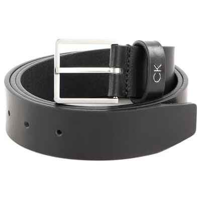 Calvin Formellt bälte för män 3,5 cm läderbälte, Svart (Ck Black), 110 Calvin Formellt bälte för män 3,5 cm läderbälte, Svart (Ck Black), 110