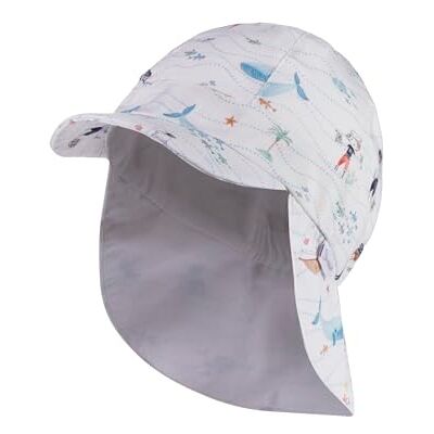Sterntaler pojkar Schirmmütze mit Nackenschutz Maritim Peaked Cap med nackskydd Maritime, Weiß, vit Sterntaler pojkar Schirmmütze mit Nackenschutz Maritim Peaked Cap med nackskydd Maritime, Weiß, vit
