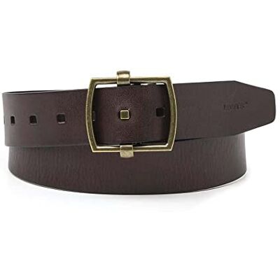 Levi's Chunky Center Bar Belt Mixed, kastanj, one size Levi's Chunky Center Bar Belt Mixed, kastanj, one size