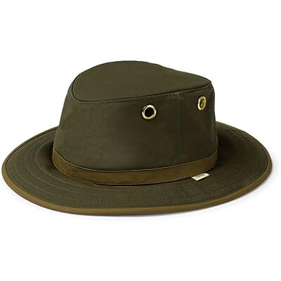 Tilley TWC7 Washable Outback Waxed Cotton Sun Protection Guaranteed for Life Hat (Green, 7 3/8) Tilley TWC7 Washable Outback Waxed Cotton Sun Protection Guaranteed for Life Hat (Green, 7 3/8)
