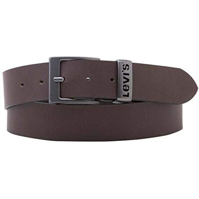 Levi's Unisex Ashland metallbälte, BRUN, 75 cm Levi's Unisex Ashland metallbälte, BRUN, 75 cm