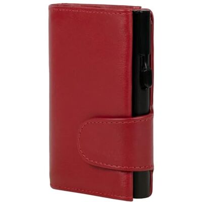 CLICKSAFE Unisex myntbörs resetillbehör plånbok, röd, 10,0 x 6,5 x 2,5 cm CLICKSAFE Unisex myntbörs resetillbehör plånbok, röd, 10,0 x 6,5 x 2,5 cm