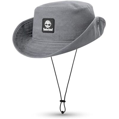 Timberland Floppy fiskarhatt för män, packbar solhatt med justerbar haksladd, lätt och andningsbart solskydd, Legering (grå), L-XL Timberland Floppy fiskarhatt för män, packbar solhatt med justerbar haksladd, lätt och andningsbart solskydd, Legering (grå), L-XL