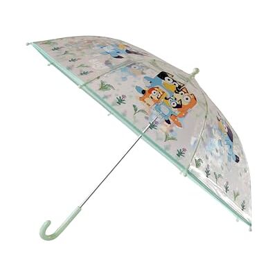 CYPBRANDS CYP BRANDS Paraply Manuell Transparent Bluey 48cm, Sport, Multifärg (Multicolor), En storlek CYPBRANDS CYP BRANDS Paraply Manuell Transparent Bluey 48cm, Sport, Multifärg (Multicolor), En storlek