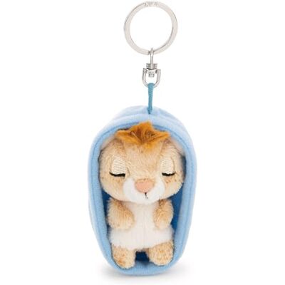 NICI Nyckelring, Sleeping Pets lejon 8 cm i korg, flerfärgad, trogen plyschkompis för ryggsäck eller väska, nyckelhållare för små och stora 63163 NICI Nyckelring, Sleeping Pets lejon 8 cm i korg, flerfärgad, trogen plyschkompis för ryggsäck eller väska, nyckelhållare för små och stora 63163