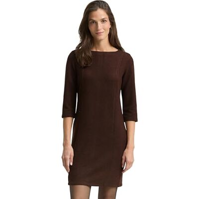 TOM TAILOR damklänning, 39062 – Dark Pecan Brown Melange, 36 TOM TAILOR damklänning, 39062 – Dark Pecan Brown Melange, 36