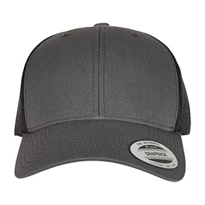 Flexfit Unisex baseballkeps, ogenomskinlig, kol/svart, one size Flexfit Unisex baseballkeps, ogenomskinlig, kol/svart, one size