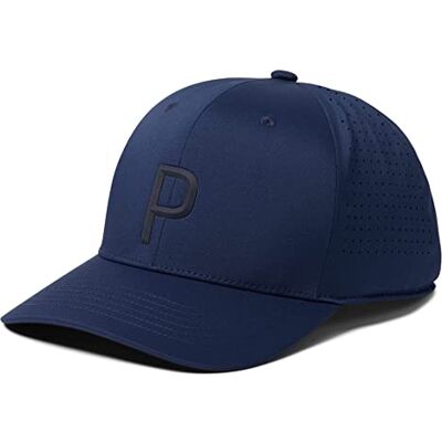 PUMA Golf PUMA Herr Tech P Snapback Cap hatt, marinblå kavaj, one size PUMA Golf PUMA Herr Tech P Snapback Cap hatt, marinblå kavaj, one size