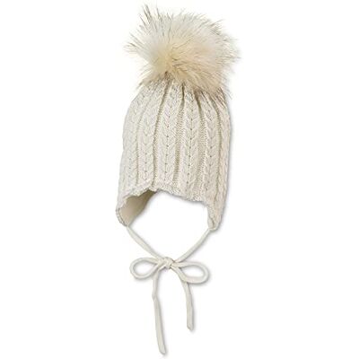 Sterntaler Unisex stickad mössa för baby, ecru, 51 cm Sterntaler Unisex stickad mössa för baby, ecru, 51 cm