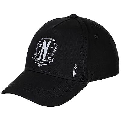 KARACTERMANIA Onsdag Original-Hatt, Svart, Svart, Taglia Unica, Original Hat KARACTERMANIA Onsdag Original-Hatt, Svart, Svart, Taglia Unica, Original Hat