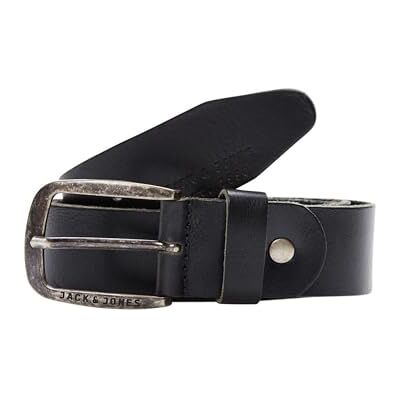 JACK & JONES herr Bälte JJIPAUL JJLEATHER BELT NOOS, Svart, 85 JACK & JONES herr Bälte JJIPAUL JJLEATHER BELT NOOS, Svart, 85