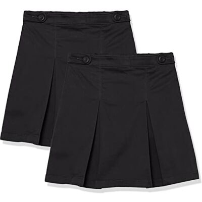 Amazon Essentials flickor Uniform Scooter kjolar, 2-pack, svart, Medium Amazon Essentials flickor Uniform Scooter kjolar, 2-pack, svart, Medium