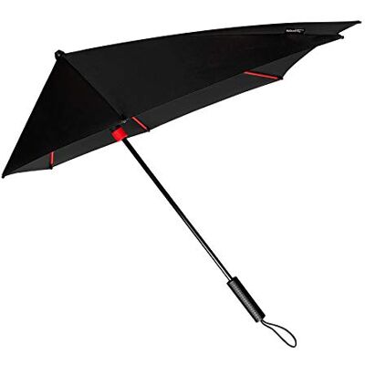 STORMaxi Balaclava – vindtät aerodynamisk – tål vind upp till 65 km/h, röd ram, stor, Stick paraply, Röd ram, Large, Stick paraply STORMaxi Balaclava – vindtät aerodynamisk – tål vind upp till 65 km/h, röd ram, stor, Stick paraply, Röd ram, Large, Stick paraply