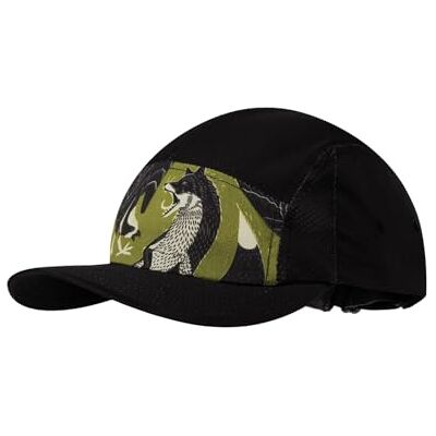 Buff Flexibel Go 5-panel keps, UPF50, justerbar, hållbar, lätt, löpning, återvunna material, bekväm S/M svart Buff Flexibel Go 5-panel keps, UPF50, justerbar, hållbar, lätt, löpning, återvunna material, bekväm S/M svart