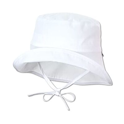 Sterntaler Unisex barn solhatt uni barnhatt, Vit, 49 Sterntaler Unisex barn solhatt uni barnhatt, Vit, 49