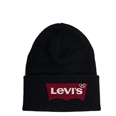 Levi's Överdimensionerad Batwing Beanie stickad mössa för män, Marinblå 17, one size Levi's Överdimensionerad Batwing Beanie stickad mössa för män, Marinblå 17, one size