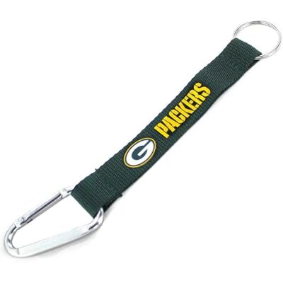 aminco Unisex's NFL Green Bay Packers Karbinhake Nyckelring, lagfärg, 5 aminco Unisex's NFL Green Bay Packers Karbinhake Nyckelring, lagfärg, 5