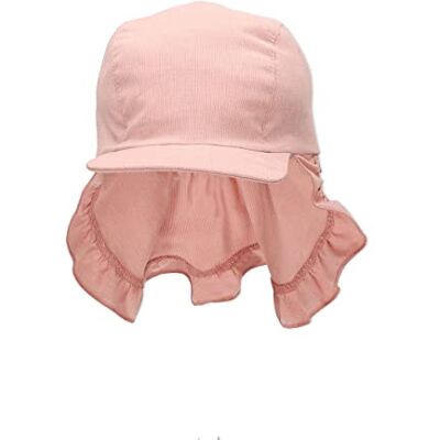 Sterntaler Skärmmössa för flickor med nackskydd, vågigt solhatt, Mjuk rosa, 47 Sterntaler Skärmmössa för flickor med nackskydd, vågigt solhatt, Mjuk rosa, 47