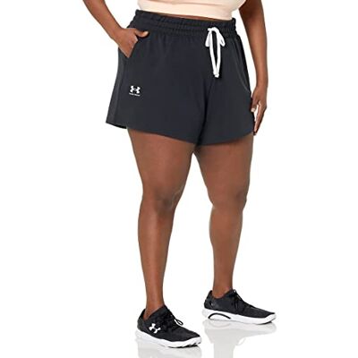 Under Armour UA Rival Terry Short Svart/Vit SM Under Armour UA Rival Terry Short Svart/Vit SM
