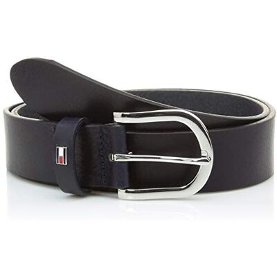 Tommy Hilfiger dambälte New Danny Belt läderbälte, Blå (Night Sky), 95 Tommy Hilfiger dambälte New Danny Belt läderbälte, Blå (Night Sky), 95