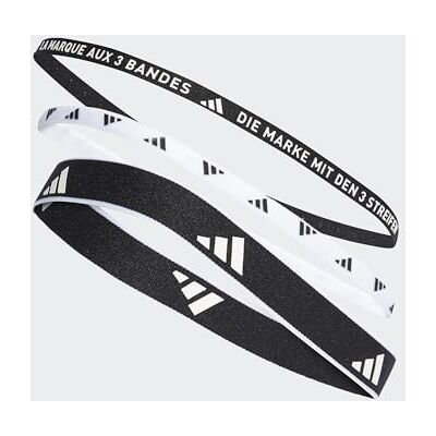 adidas unisex vuxen Multiple Width Training Headbands 3 Per Pack Hairband, Black/White, M adidas unisex vuxen Multiple Width Training Headbands 3 Per Pack Hairband, Black/White, M
