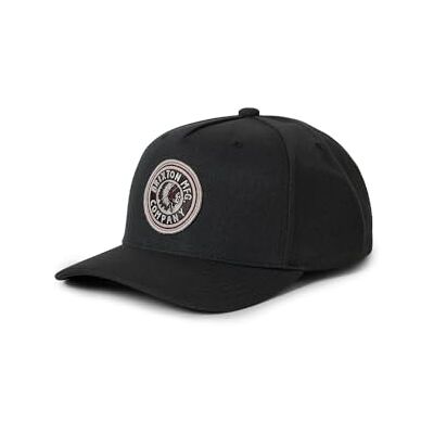 BRIXTON Unisex's Standard Rival C MP Snapback, Washed Black BRIXTON Unisex's Standard Rival C MP Snapback, Washed Black