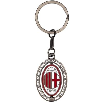 ACM 1899 AC Milan nyckelring med vridbar logotyp, AC Milan officiella nyckelhållare, Röd/Svart, Taglia unica, Klassisk ACM 1899 AC Milan nyckelring med vridbar logotyp, AC Milan officiella nyckelhållare, Röd/Svart, Taglia unica, Klassisk