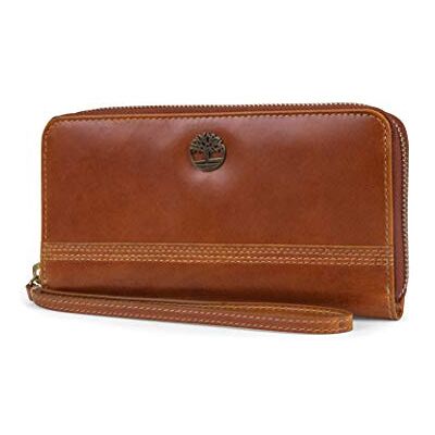 Timberland Kvinnors läder RFID dragkedja runt plånbokskoppling med handledsrem, Konjak (Buff Apache), En Storlek Timberland Kvinnors läder RFID dragkedja runt plånbokskoppling med handledsrem, Konjak (Buff Apache), En Storlek