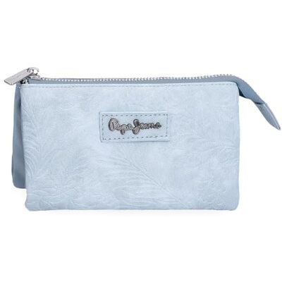 Pepe Jeans Jana Tre fack plånbok blå 17,5 x 9,5 x 2 cm polyester med detaljer i konstläder av Joumma väskor, Blå, Talla única, Plånbok med tre fack Pepe Jeans Jana Tre fack plånbok blå 17,5 x 9,5 x 2 cm polyester med detaljer i konstläder av Joumma väskor, Blå, Talla única, Plånbok med tre fack