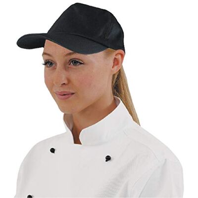 Whites Chefs Clothing Whites Chefs Apparel A217 vit basebollkeps, Svart, 1 Whites Chefs Clothing Whites Chefs Apparel A217 vit basebollkeps, Svart, 1