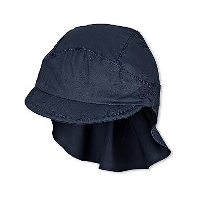 Sterntaler Unisex barnmössa med nackskydd utan band barnmössa, marinblå, 47 Sterntaler Unisex barnmössa med nackskydd utan band barnmössa, marinblå, 47