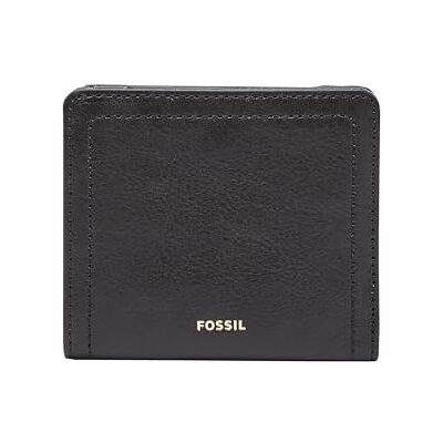 Fossil Logan läder RFID-blockerande dubbelvikt plånbok för kvinnor, Svart Svart en storlek Fossil Logan läder RFID-blockerande dubbelvikt plånbok för kvinnor, Svart Svart en storlek