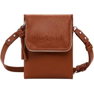 Desigual MEN_Half Phone Camel, tvåfaldig plånbok kvinnor, 12, brun, 12 Desigual MEN_Half Phone Camel, tvåfaldig plånbok kvinnor, 12, brun, 12