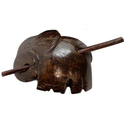 VIE Kokosnötskal hårnål, elefant, 8 x 5 cm, en VIE Kokosnötskal hårnål, elefant, 8 x 5 cm, en