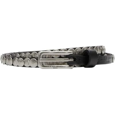 LIEBESKIND kvinnors nitade I bälte 10 mm, 95, Svart, 85 LIEBESKIND kvinnors nitade I bälte 10 mm, 95, Svart, 85