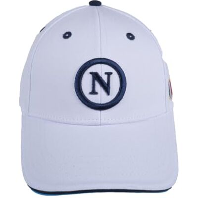 Enzo Castellano SSC NAPOLI Officiell produkt basebollkeps 123302 SSCN, Vit, one size Enzo Castellano SSC NAPOLI Officiell produkt basebollkeps 123302 SSCN, Vit, one size