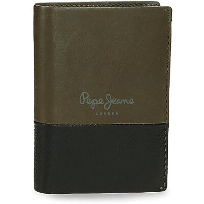 Pepe Jeans Dual Vertikal plånbok med grön plånbok 8,5x10,5x1 cms läder, Grön, Talla única, Vertikal plånbok med plånbok Pepe Jeans Dual Vertikal plånbok med grön plånbok 8,5x10,5x1 cms läder, Grön, Talla única, Vertikal plånbok med plånbok
