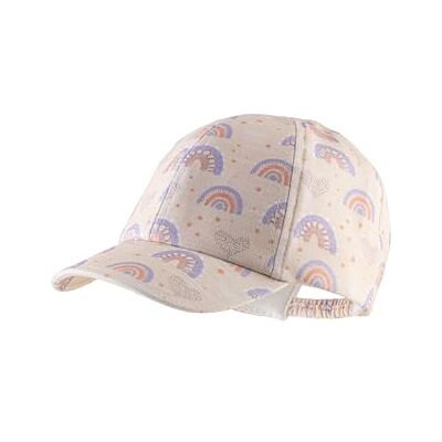 Sterntaler Basecap av jersey tryckt med regnbåge basebollkeps, Mjuk rosa, 45 Sterntaler Basecap av jersey tryckt med regnbåge basebollkeps, Mjuk rosa, 45