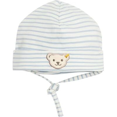 Steiff Unisex baby basic tofs mössa, Himmelsk blå, 41 Steiff Unisex baby basic tofs mössa, Himmelsk blå, 41