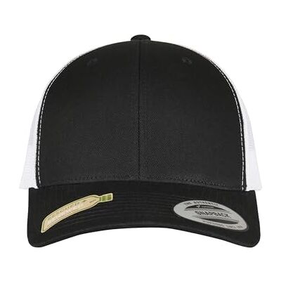 Flexfit Unisex vuxen 6606RT Basebollkeps, Svart, Vit, one size Flexfit Unisex vuxen 6606RT Basebollkeps, Svart, Vit, one size