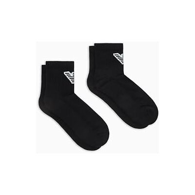 Giorgio Armani SPONGE 2-PACK ANKLE SOCKOR svart en storlek Giorgio Armani SPONGE 2-PACK ANKLE SOCKOR svart en storlek