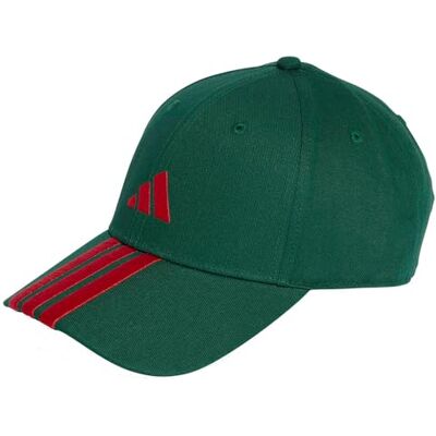 adidas Uniseks BBALL 3S CAP NEW LOGO, team dark green/better scarlet, M-L adidas Uniseks BBALL 3S CAP NEW LOGO, team dark green/better scarlet, M-L
